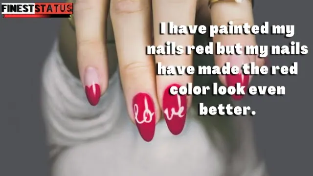 Nail captions for Instagram